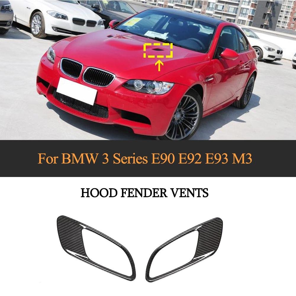 ML-ZDH171 Dry Carbon Fiber Hood Fender Vents for BMW 3 Series E90